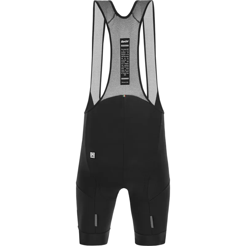 Santini Karma Delta Bib Gitevo Seat Pad Shorts in Black-1